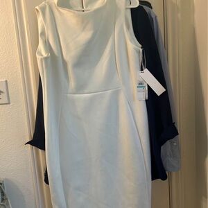 Calvin Klein Classic White Midi Dress